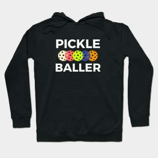 Pickle Baller Funny Pickleball Gift Hoodie